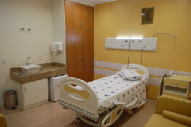Quarto da Unidade de Internação